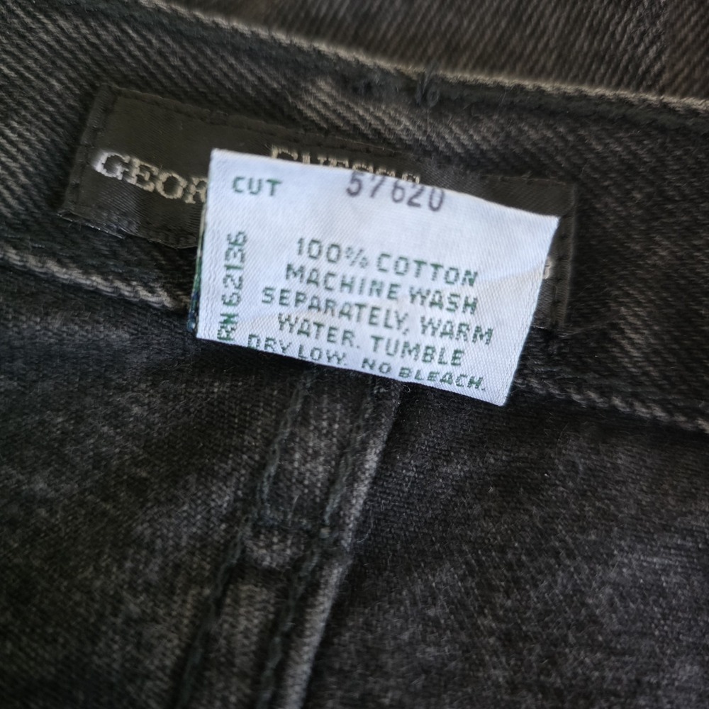 Vintage GUESS Pascal 075 Jeans Sz 40 Black USA High Waisted Tapered 90s Baggy - Picture 10 of 11